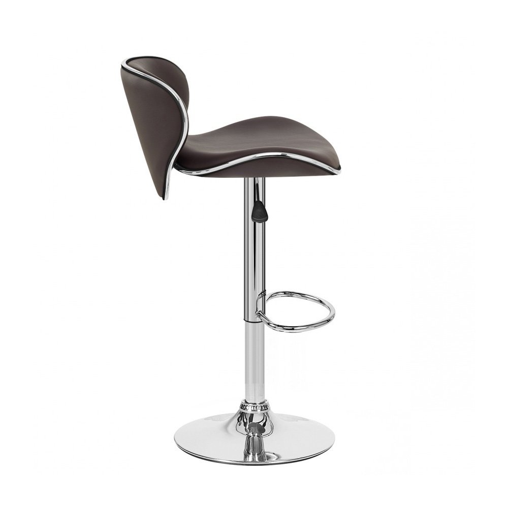 Set of 2 Kappa Contemporary Adjustable Barstools in Coffee - Modern Kitchen & Dining Room Seating