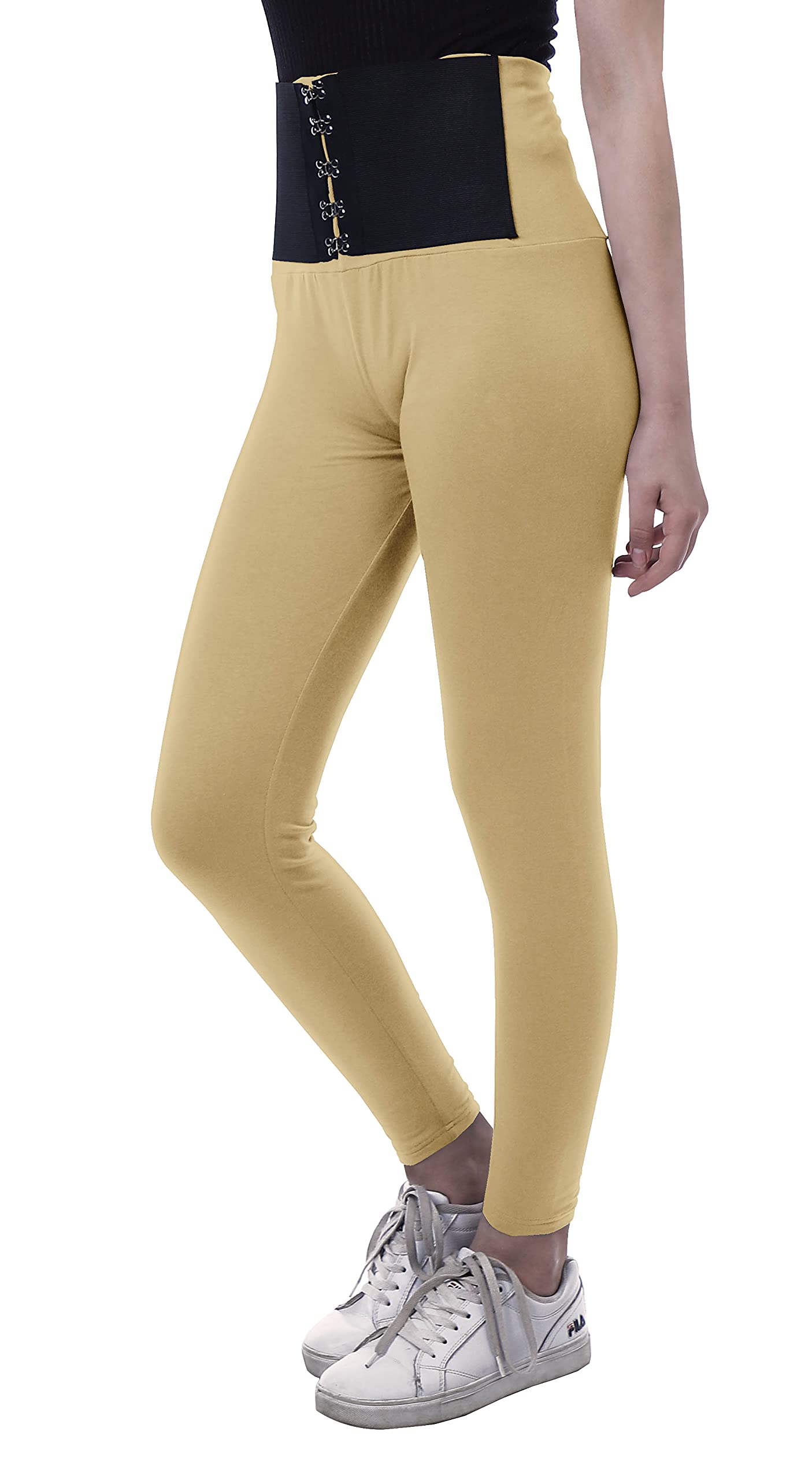 High Waisted Yoga Pants for Women - Moomaya Corset Style Workout Leggings | Tummy Control & Comfort | Perfect for Yoga, Gym & Everyday Wear