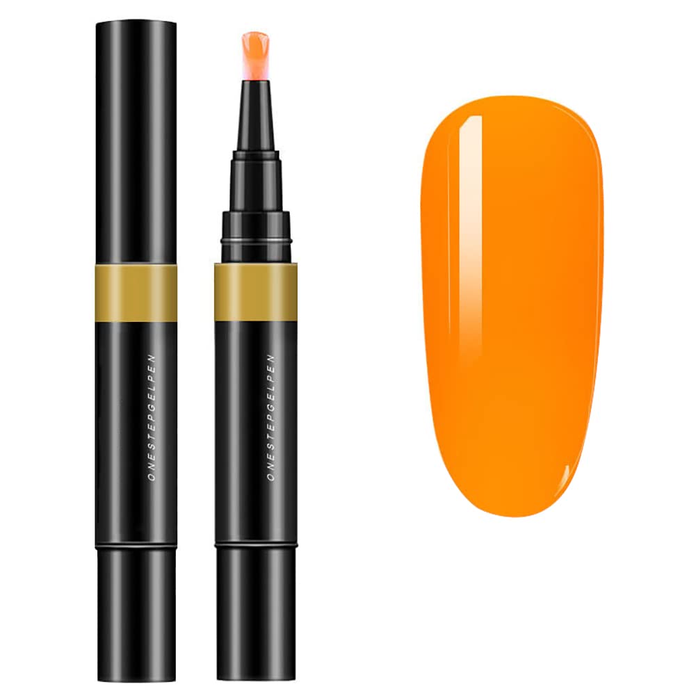 UV One Step Gel Nail Polish Pen - 3 in 1 Nail Art Tool with Soak Off Gel for DIY Manicure | Quick Drying, Long Lasting Nail Gel Polish Pen | Perfect for Home Salon, Party Nails & Beauty Gifts
