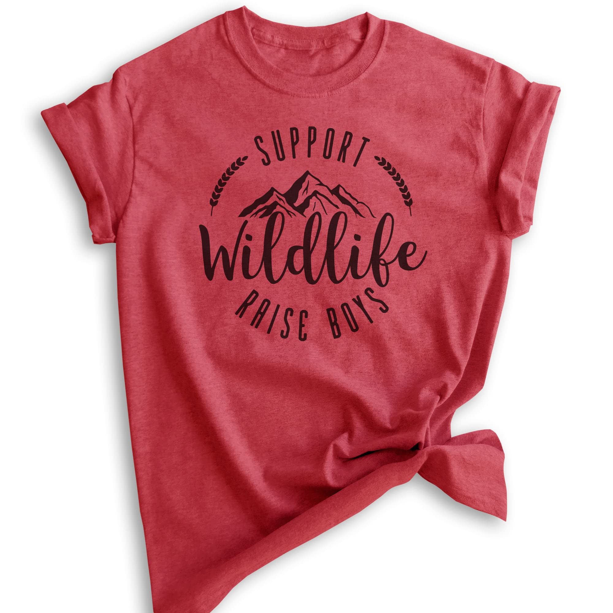 Wildlife Conservation Support T-Shirt - Funny Boy Mom Shirt, Unisex Women's Tee for Animal Lovers - Perfect for Zoo Trips, Wildlife Volunteering & Mother's Day Gifts
