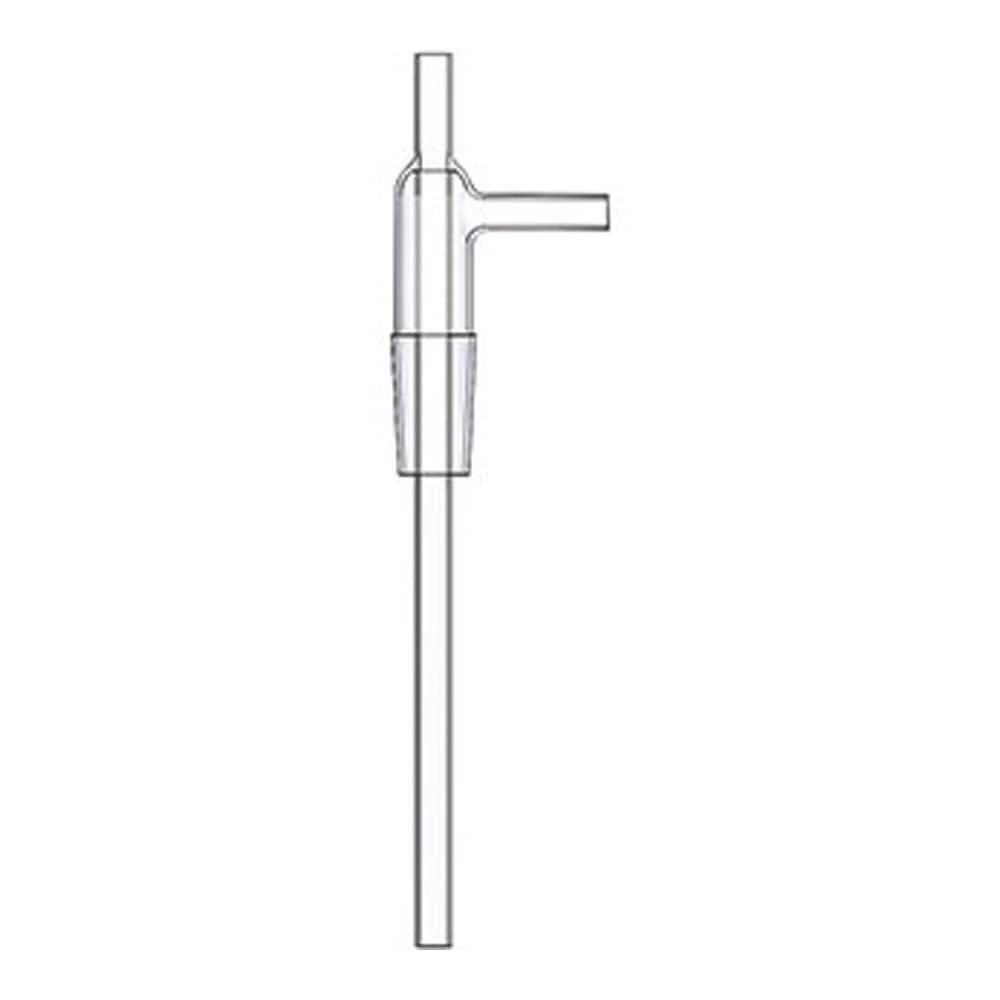 8753-62 Vacuum Trap with Stopper - 55/50 Joint, 25mm Inner & Side Tube Diameter - Ideal for Laboratory Distillation & Chemical Experiments