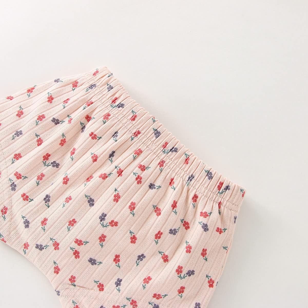 Boys' Toddler Sports Outfit Set - Floral Ribbed Sleeveless Top & Elastic Waist Shorts - Perfect for Playtime, Daycare & Summer Activities