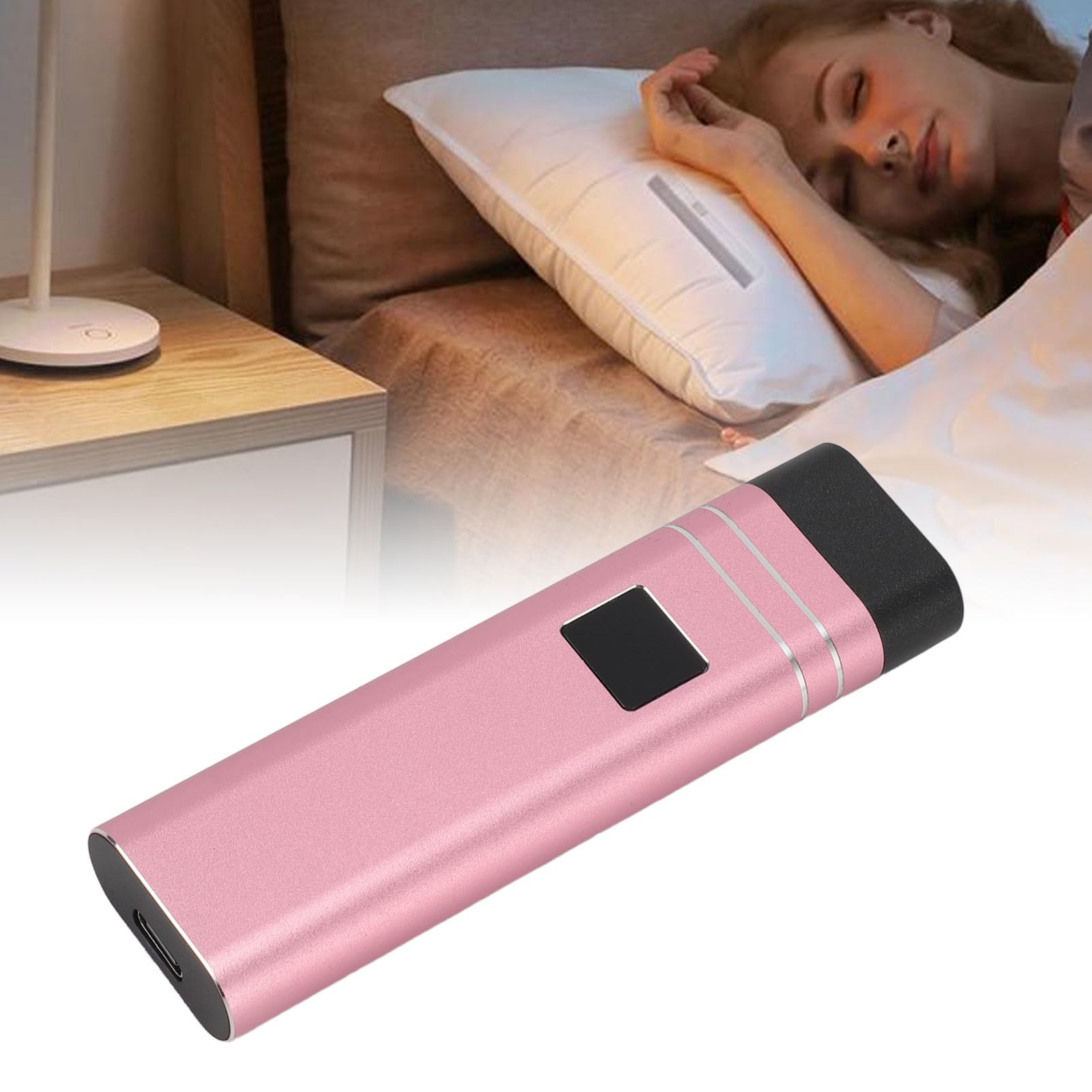 Annadue Bluetooth Pillow Speaker with Deep Bass - Wireless Mini Under Pillow Speaker, Portable Sleep Sound Bar with Bluetooth 5.3 for Adults & Babies - Pink | Perfect for Bedtime Relaxation, Meditation & White Noise Therapy