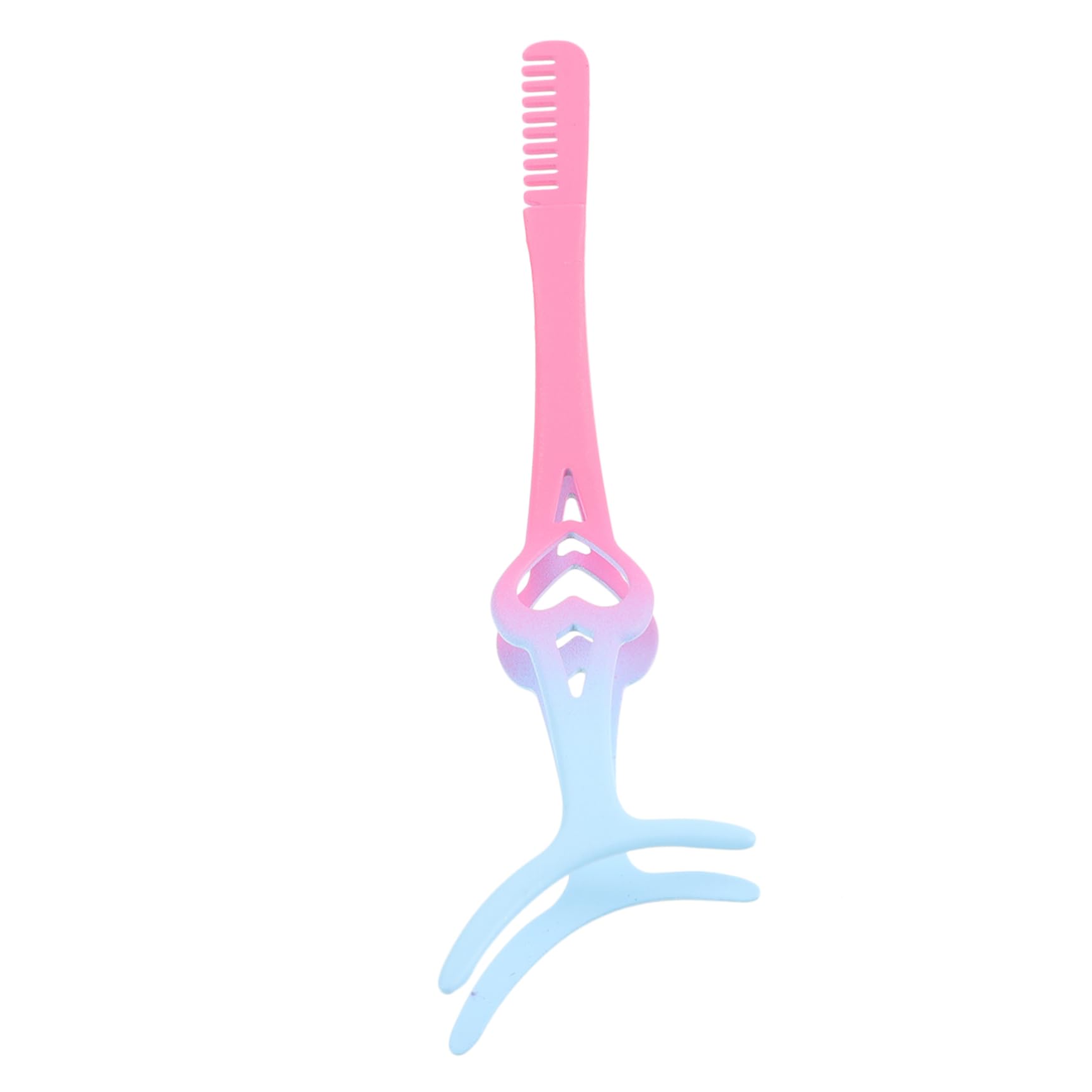 NOLITOY Professional Metal Eyelash Clamp Tweezer with Comb - Precise Lash Curler for Perfect Eyelash Curling - Beauty Tools for Women & Makeup Artists - Ideal for Salon, Home Use & Travel Makeup Kit