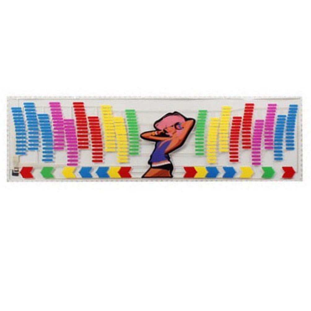 Car LED Music Rhythm Light Sticker - 90x25cm for Party & Driving Fun