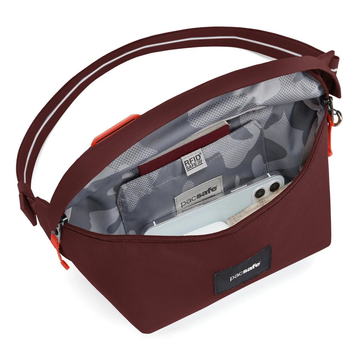 Pacsafe Go Anti-Theft Sling Pack - Secure Crossbody Bag for Travel, Commuting & Outdoor Adventures | RFID Protection & Cut-Resistant Straps