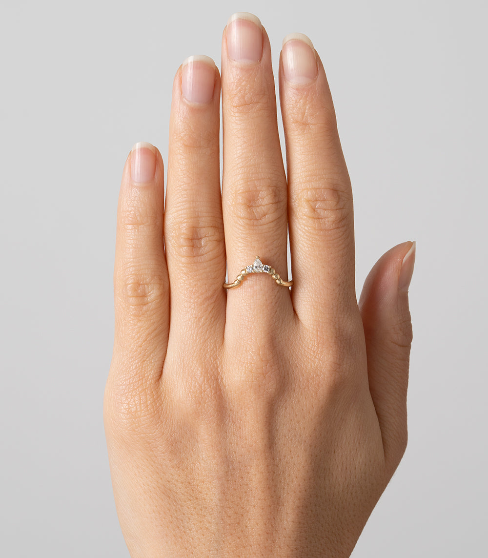 Elegant Tiara Nesting Band - Stackable Rings Set for Women, Perfect for Layering & Everyday Wear - Jewelry Gift for Her, Bridal, Party & Special Occasions