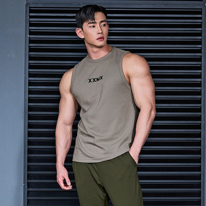 Muscle Fit Dual Sleeveless Workout Tank Top for Men - Gym, Running & Athletic Performance