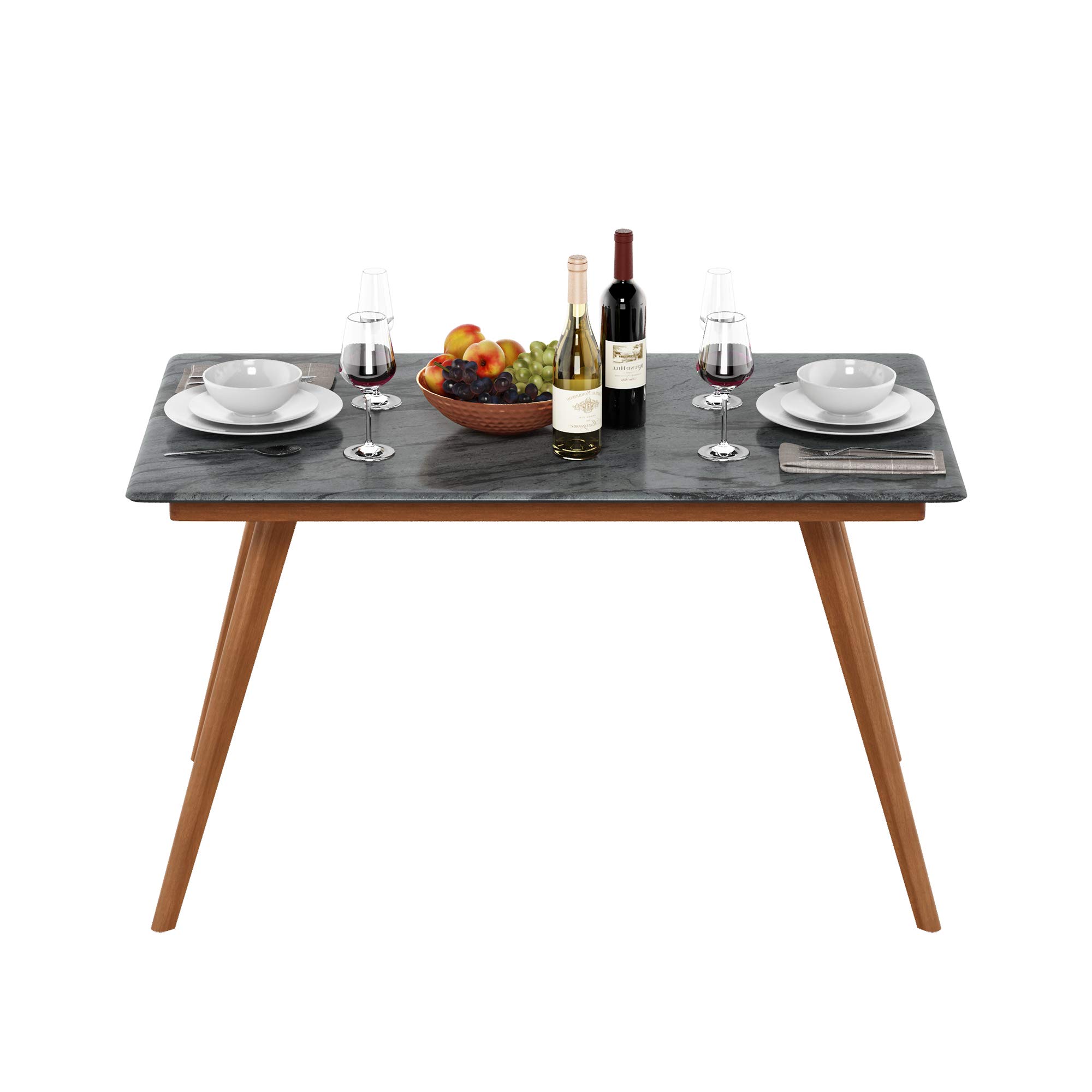 Furinno Redang 4-Leg Rectangular Smart Top Patio Table - Indoor & Outdoor Dining Table, Coffee Table, Picnic Table - Perfect for Backyard, Garden, Balcony & Small Space Decor