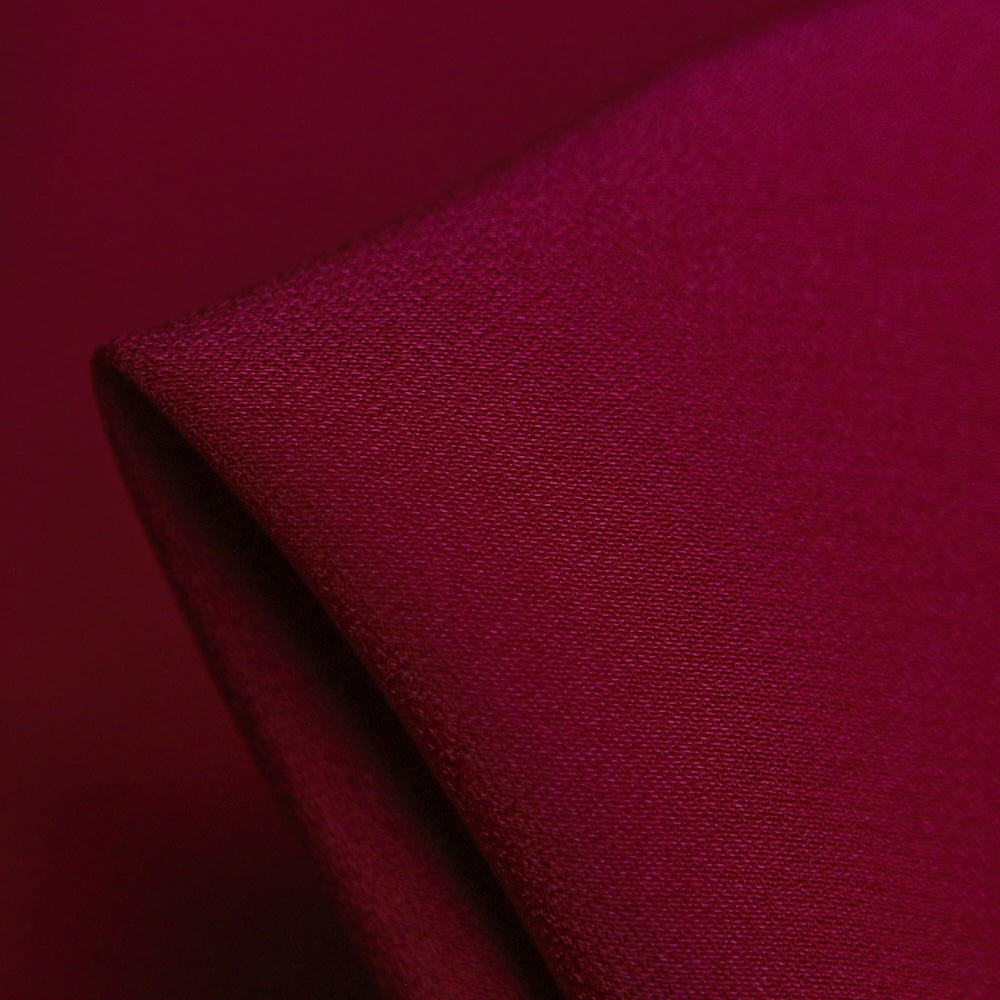 Carmine Red Satin Backed Crepe Fabric - Premium Dressmaking Material for Evening Gowns & Formal Wear - Perfect for Bridesmaid Dresses, Prom Dresses & Special Occasion Apparel
