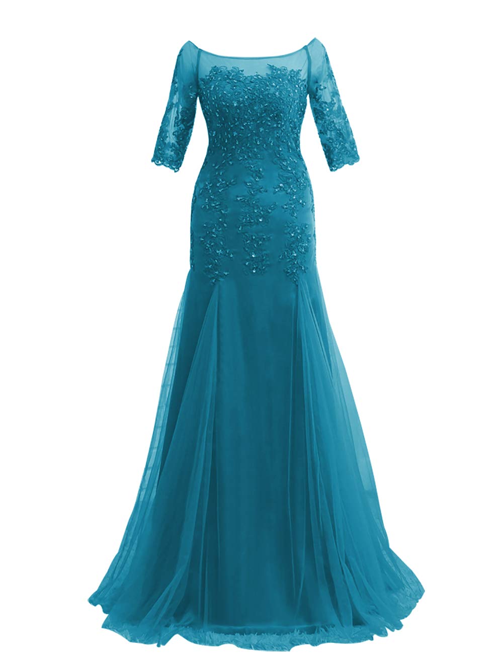 Elegant Long Sleeve Lace Mother of The Bride Dresses - Formal Evening Gown for Wedding Guest, Special Occasions & Church Events