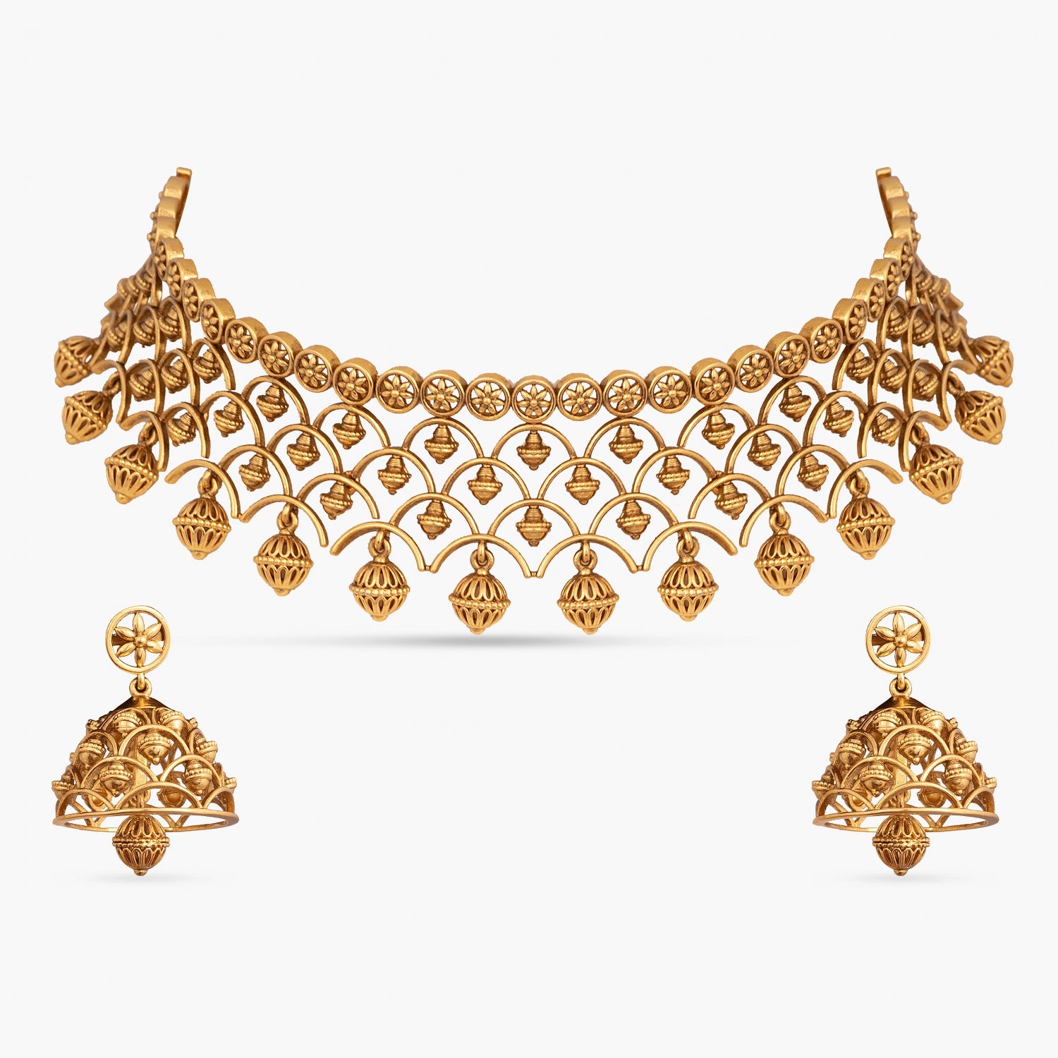 Kumud Antique Choker Set - Vintage Style Necklace Jewelry for Women | Perfect for Weddings, Parties & Special Occasions