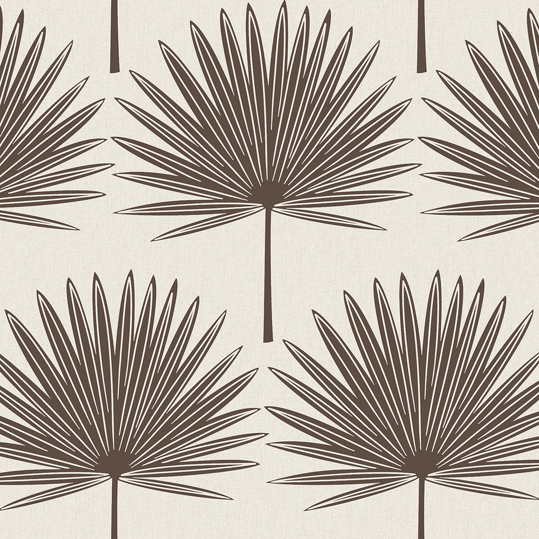 Self-Adhesive Stamped Palm Leaf Wallpaper - Removable Peel & Stick Wallpaper for Bedroom, Living Room, and Office Decor