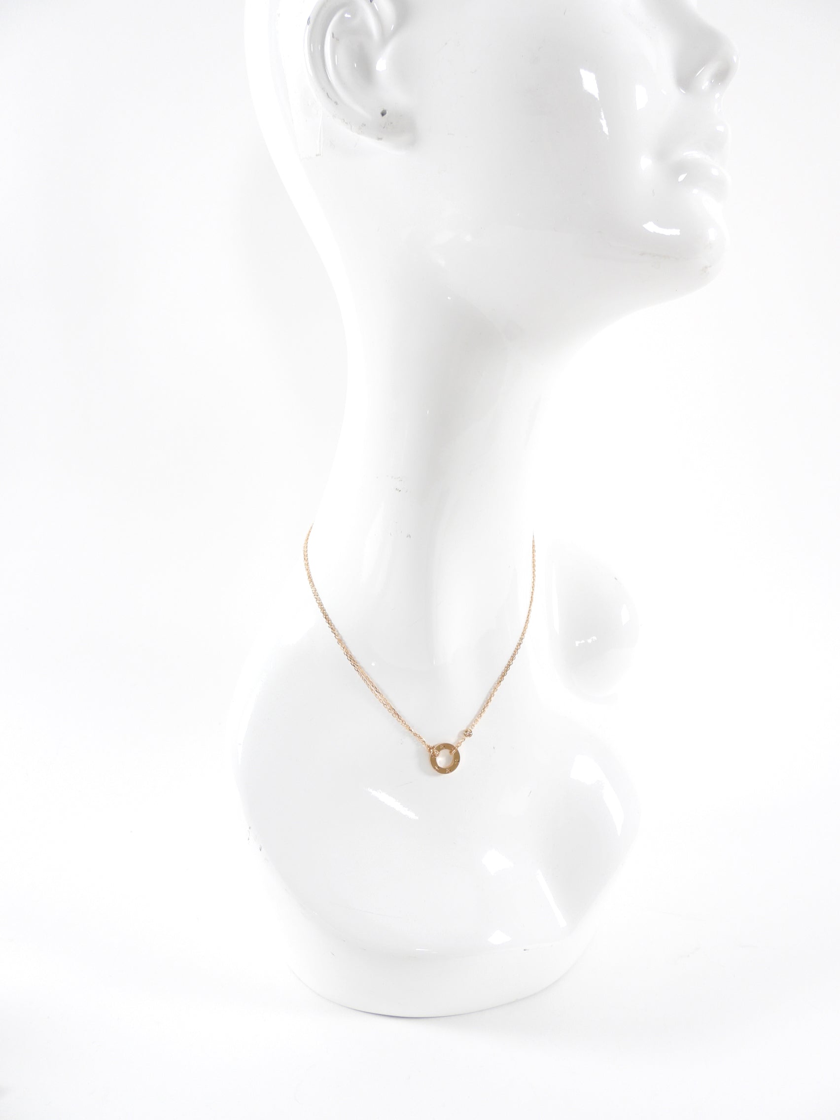 Cartier 18k Rose Gold 2 Diamond Love Pendant Necklace for Women - Luxury Valentine's Day Gift, Anniversary Jewelry & Romantic Date Night Accessory