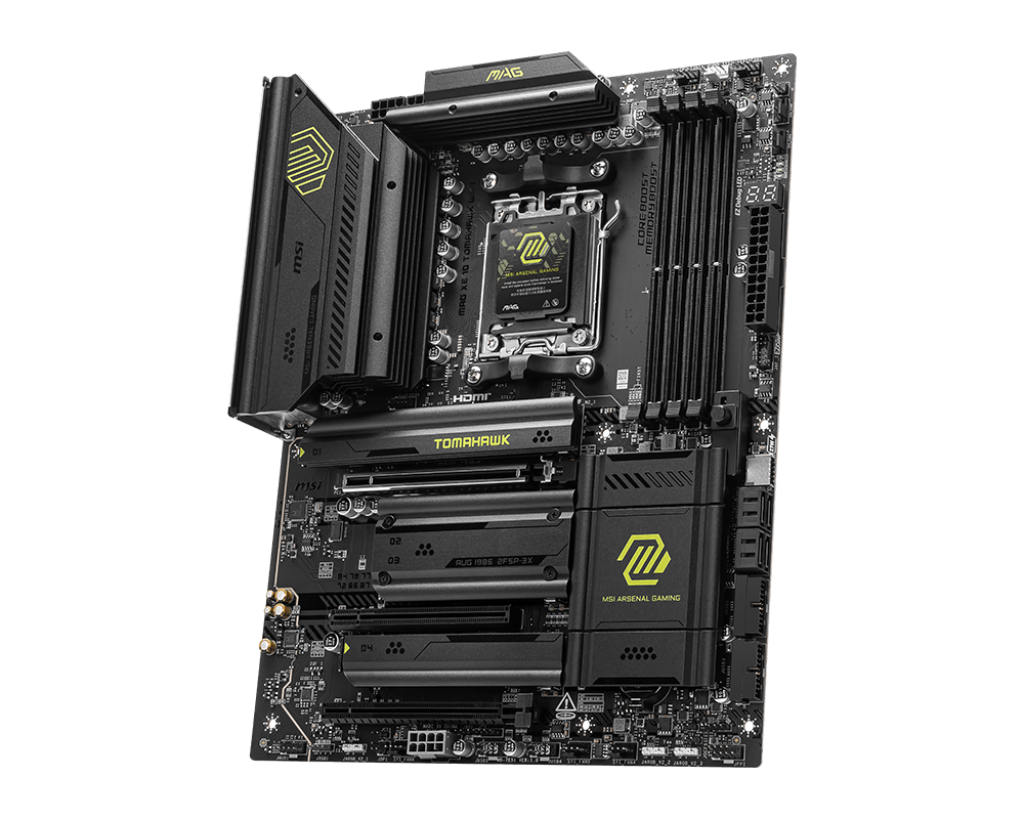 MSI X870 MAG TOMAHAWK WIFI7 AM5 ATX Gaming Motherboard - AMD Ryzen 7000 Series Ready, PCIe 5.0, DDR5, Wi-Fi 7 & Bluetooth 5.4 - Perfect for High-Performance Gaming PCs & Content Creation Workstations