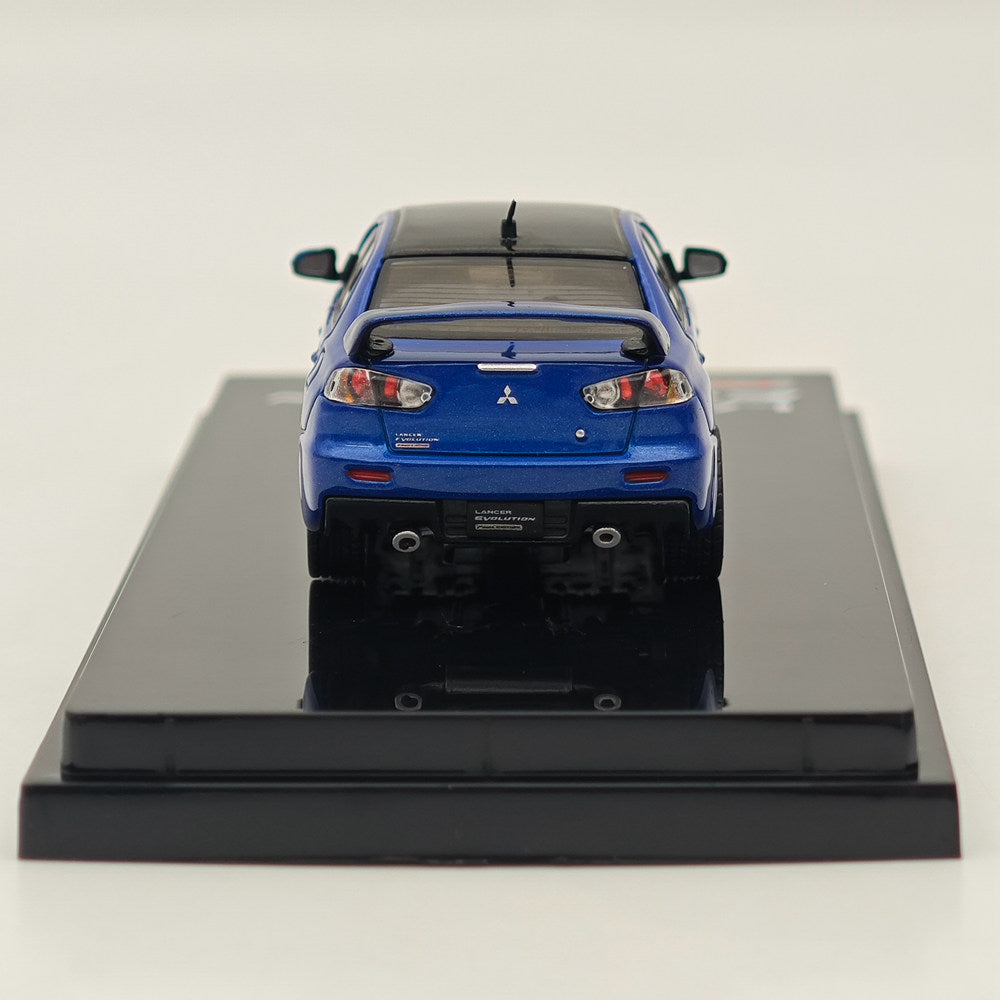 1/64 Scale Mitsubishi Lancer Evolution X Final Edition Diecast Model Car - Blue HJ642053CBL | Collectible Hobby Japan Toy for Car Enthusiasts & Display Showcase