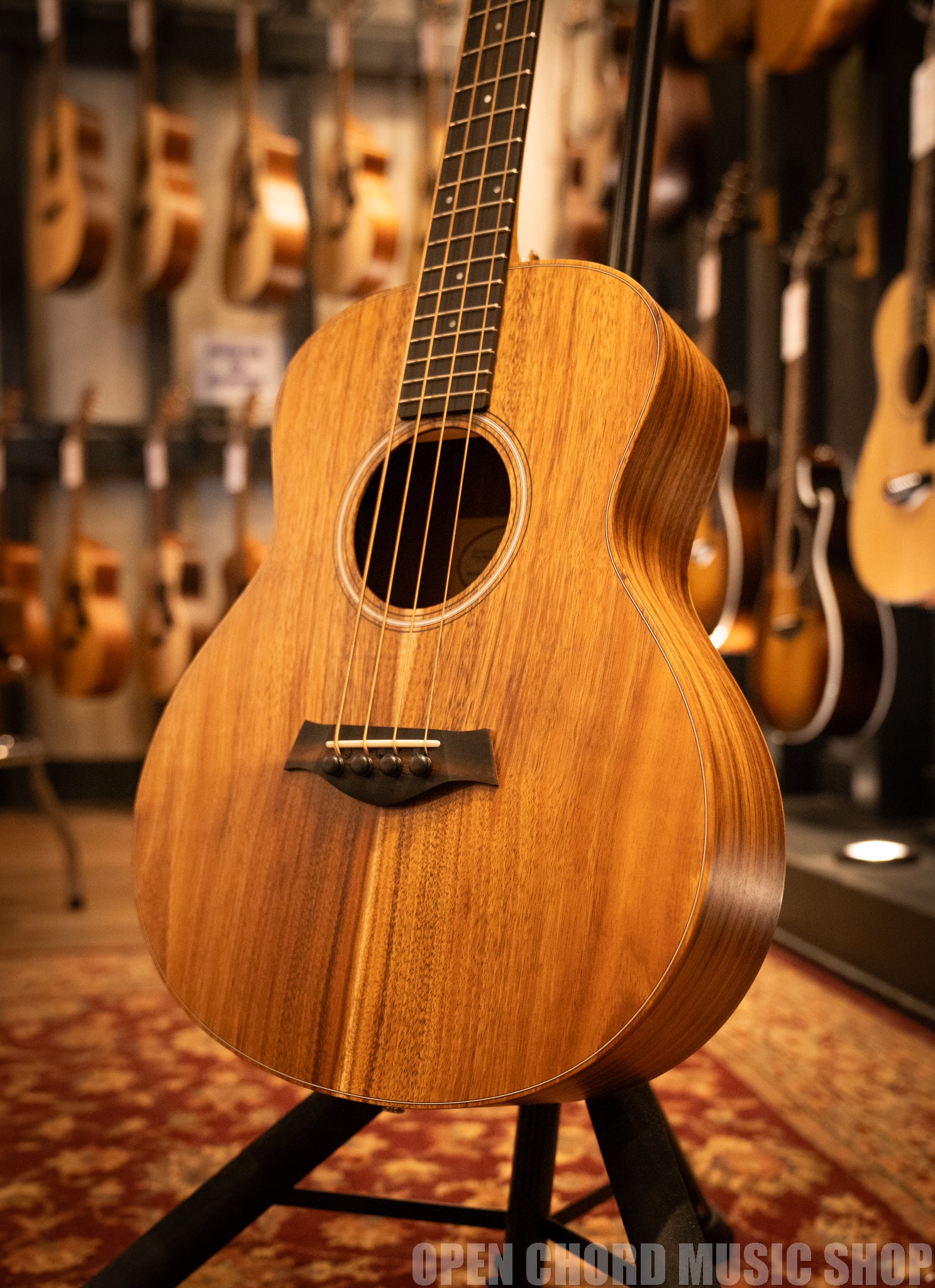 Taylor GS Mini e Koa Bass Acoustic Guitar - Premium Hawaiian Koa Wood, Electronics Included - Perfect for Travel, Camping & Small Performances (Serial: 2202274261)