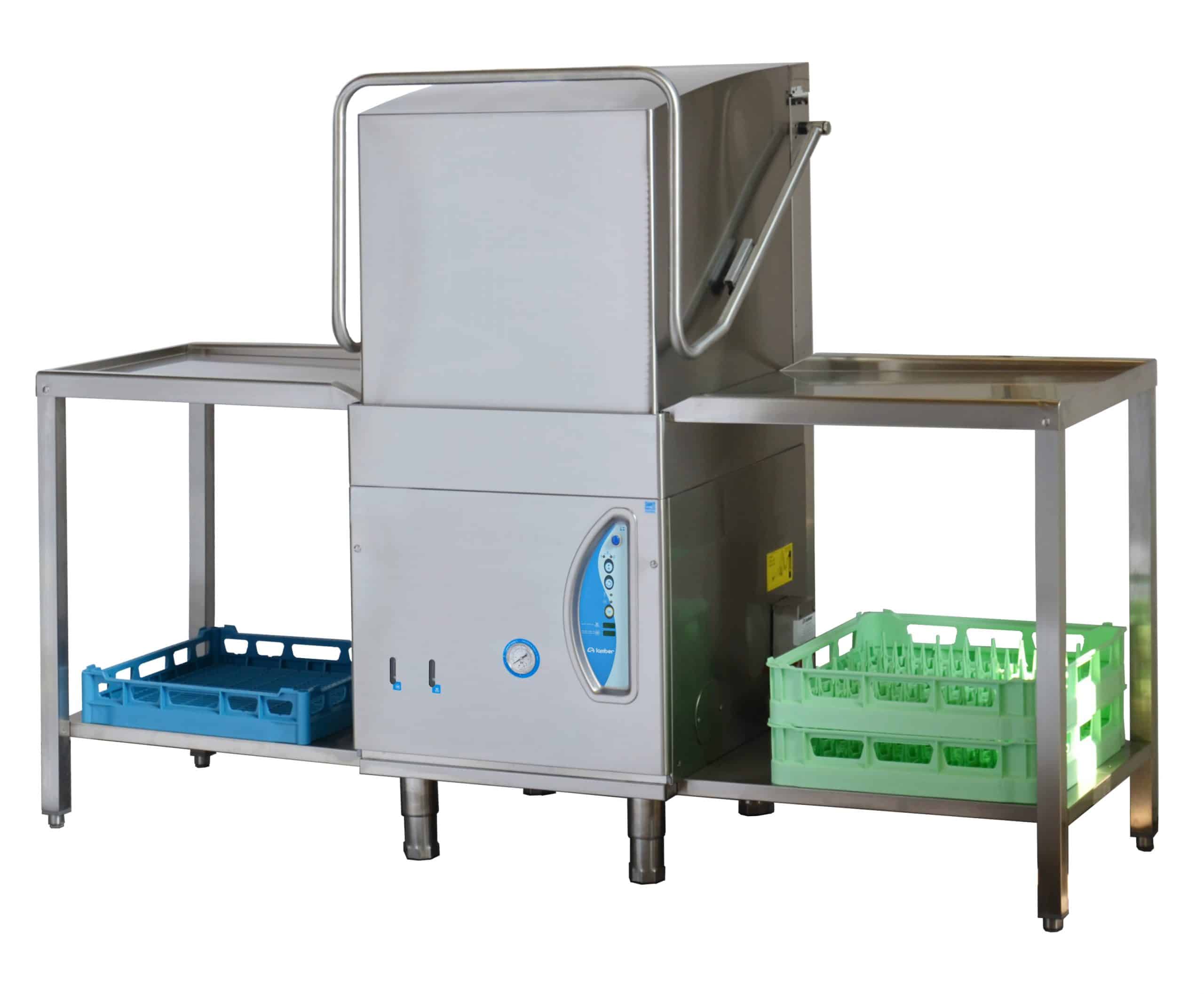 Eurodib Lamber Commercial Upright Dishwasher - High Temperature Sanitizing for Restaurants, Cafes & Food Service Businesses - Perfect for Busy Kitchens & High-Volume Dishwashing Needs