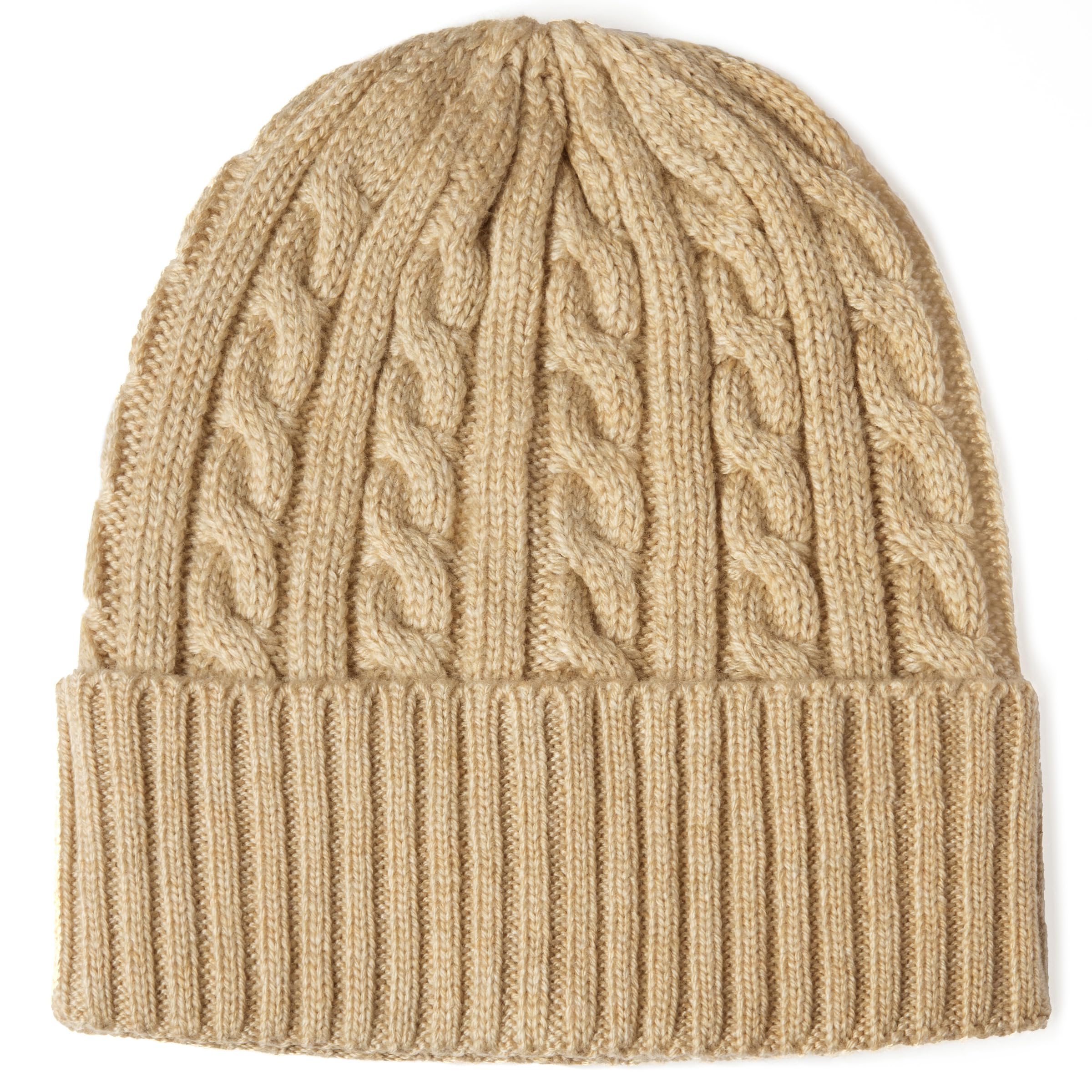 Revony Cable Knit Beanie for Women & Men - Soft Warm Winter Hat with Cashmere Feel - Perfect for Skiing, Snowboarding & Outdoor Activities