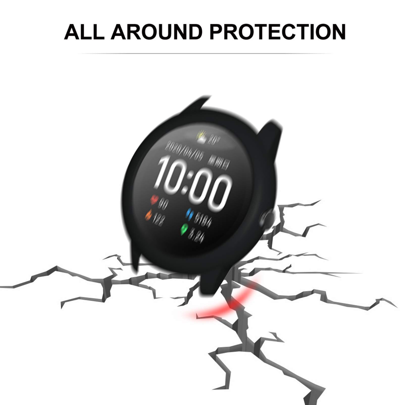 Hemobllo Round Screen Protector Cover for Haylou Solar LS05 Smartwatch - Scratch-Resistant, Anti-Fingerprint, HD Clear Protection | Perfect for Workouts, Outdoor Activities & Daily Use