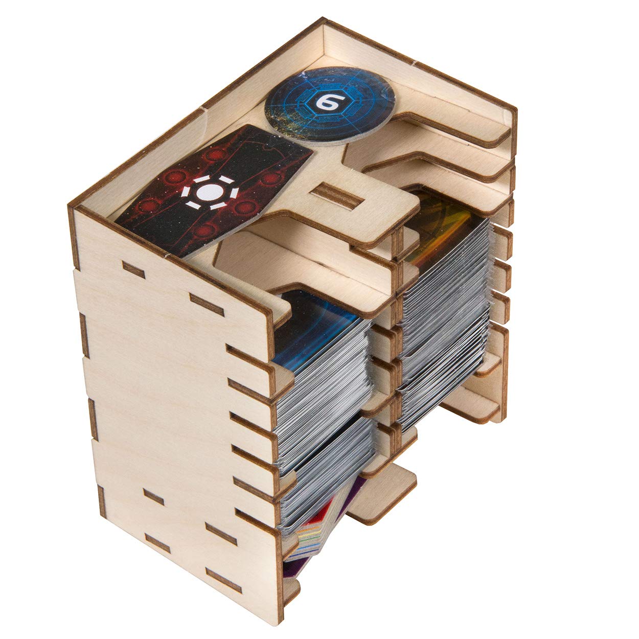 The Broken Token Imperious Twilight Box - Premium Wooden Game Organizer with Multiple Trays for Twilight Imperium Board Game | Perfect for Game Nights & Storage Solutions