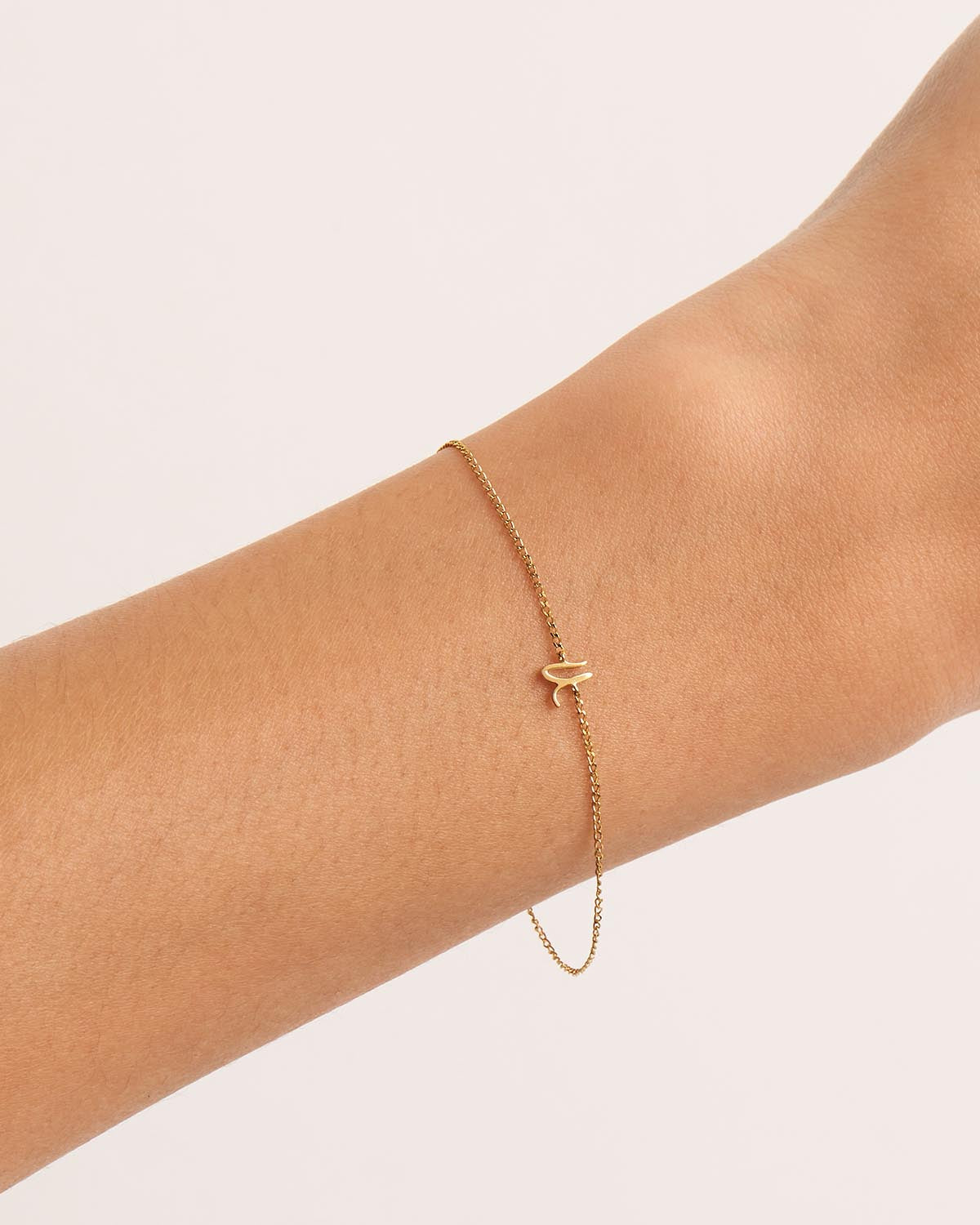 14K Solid Gold Love Letter Bracelet - Dainty & Elegant Jewelry for Women, Perfect Gift for Anniversary, Valentine's Day & Special Occasions