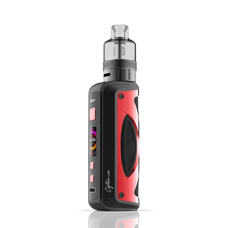 IJOY Captain Link Pod Mod Kit 100W Vape Device - Portable & Powerful E-Cigarette for Cloud Chasing & Flavor Enjoyment | Perfect for Travel, Work & Social Vaping