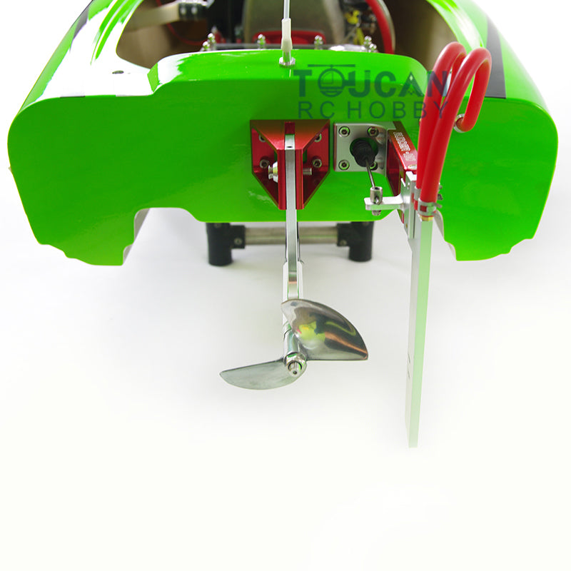 26CC Gas Powered RC Racing Boat - 50km/h High Speed Fiber Glass Remote Control Boat with ARTR DIY Model & Radio System Servo (1170x380x250mm) - Perfect for Lakes, Ponds & Competitive Racing - Great Gift for Hobbyists