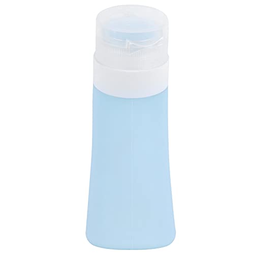 Travel Size Bottles Set - 4 Pack Refillable Leak Proof Containers for Shampoo, Conditioner & Shower Gel (Blue) | TSA Approved Toiletries for Air Travel, Gym & Vacation Essentials