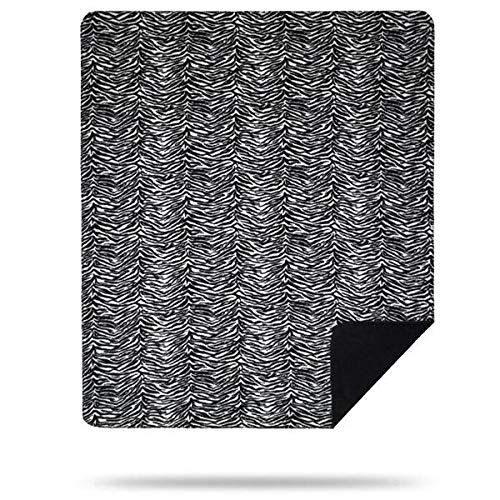 Denali Ultimate Comfort Animal Throw Blanket - Plush Hand-Stitched Super Soft Cozy Blanket Made in USA - Zebra Print for Bed Sofa Couch Pet Gift