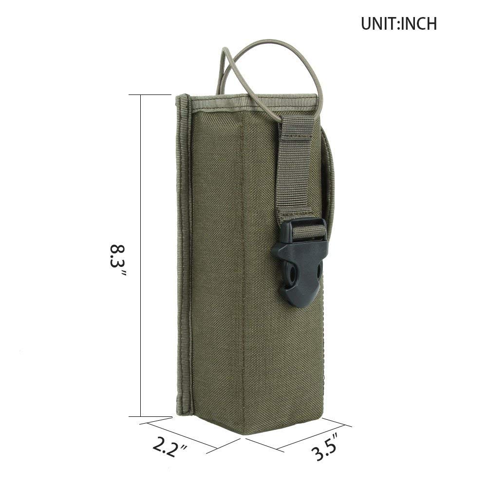 Tactical Nylon Radio Holder Molle Pouch - Durable EDC Organizer Pouch for Walkie Talkie & Gear - Perfect for Hiking, Camping, Military & Outdoor Activities