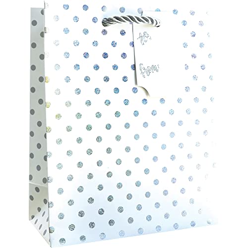 Silver Dots on White
