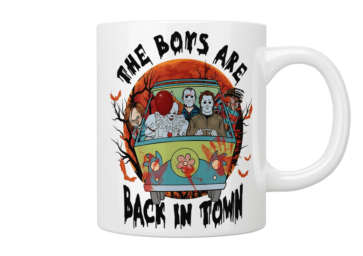 Horror Villains Scooby Doo Inspired Coffee Mug - The Boys Are Back In Town - Perfect for Halloween Parties, Comic Con Events & Mystery Lovers Gift