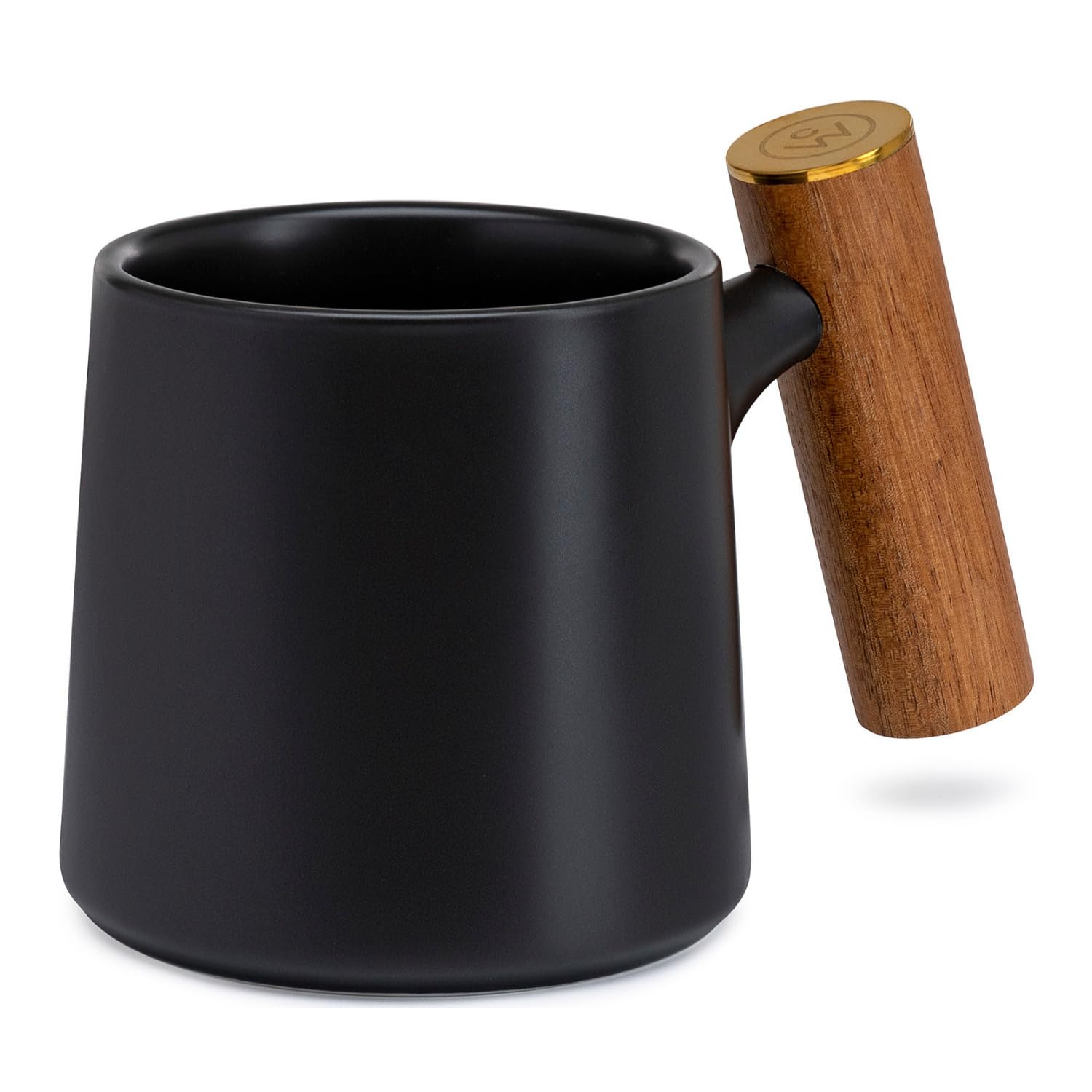 Premium Matte Black Ceramic Tea Pot Set with Stainless Steel Infuser & 2 Matching Mugs - Elegant Tea Brewing Gift for Home, Office or Restaurant Use