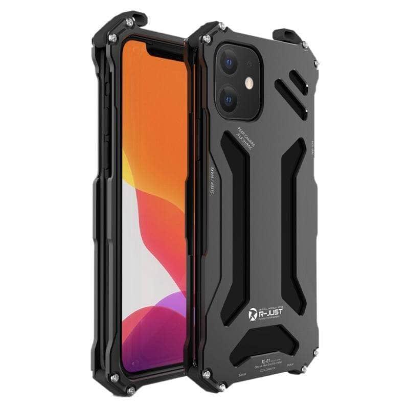 iPhone 13 Case - Heavy Duty Aluminum Metal Armor Bumper - Shockproof & Scratch Resistant Protection for Outdoor, Travel & Daily Use