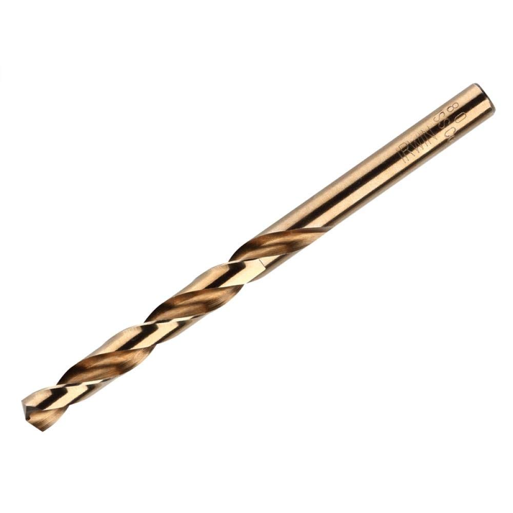 Irwin 10502541 HSS Cobalt Drill Bit Set - High Speed Steel Metal Drilling Bits for Hardened Steel, Stainless Steel & Cast Iron - Perfect for DIY, Construction & Metalworking Projects