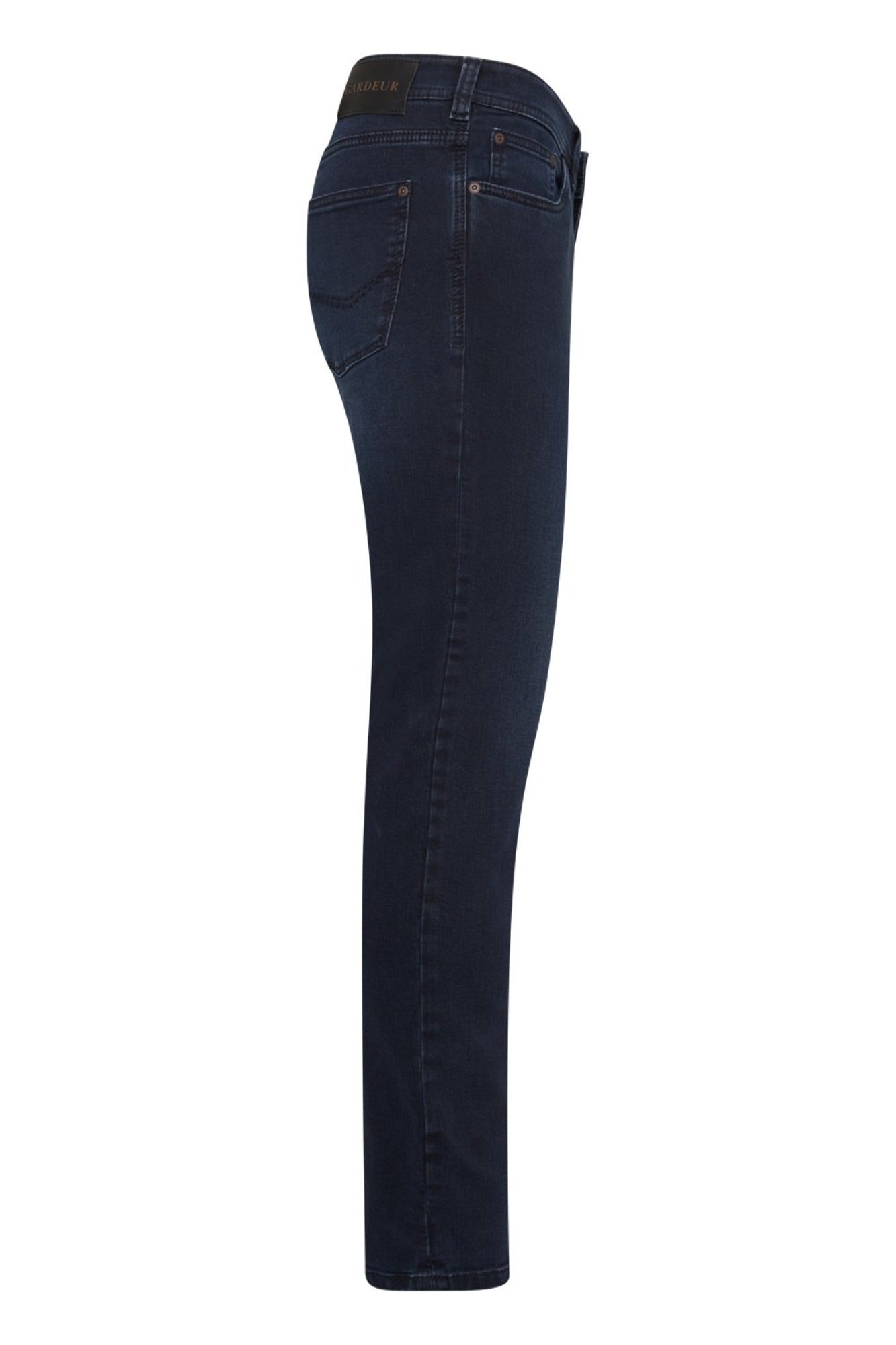 GARDEUR Sandro Left Hand Twill Denim Jeans for Men - 32 Inch Inseam, Rinse Wash - Slim Fit Stretch Comfort - Perfect for Casual Wear & Office Outfits