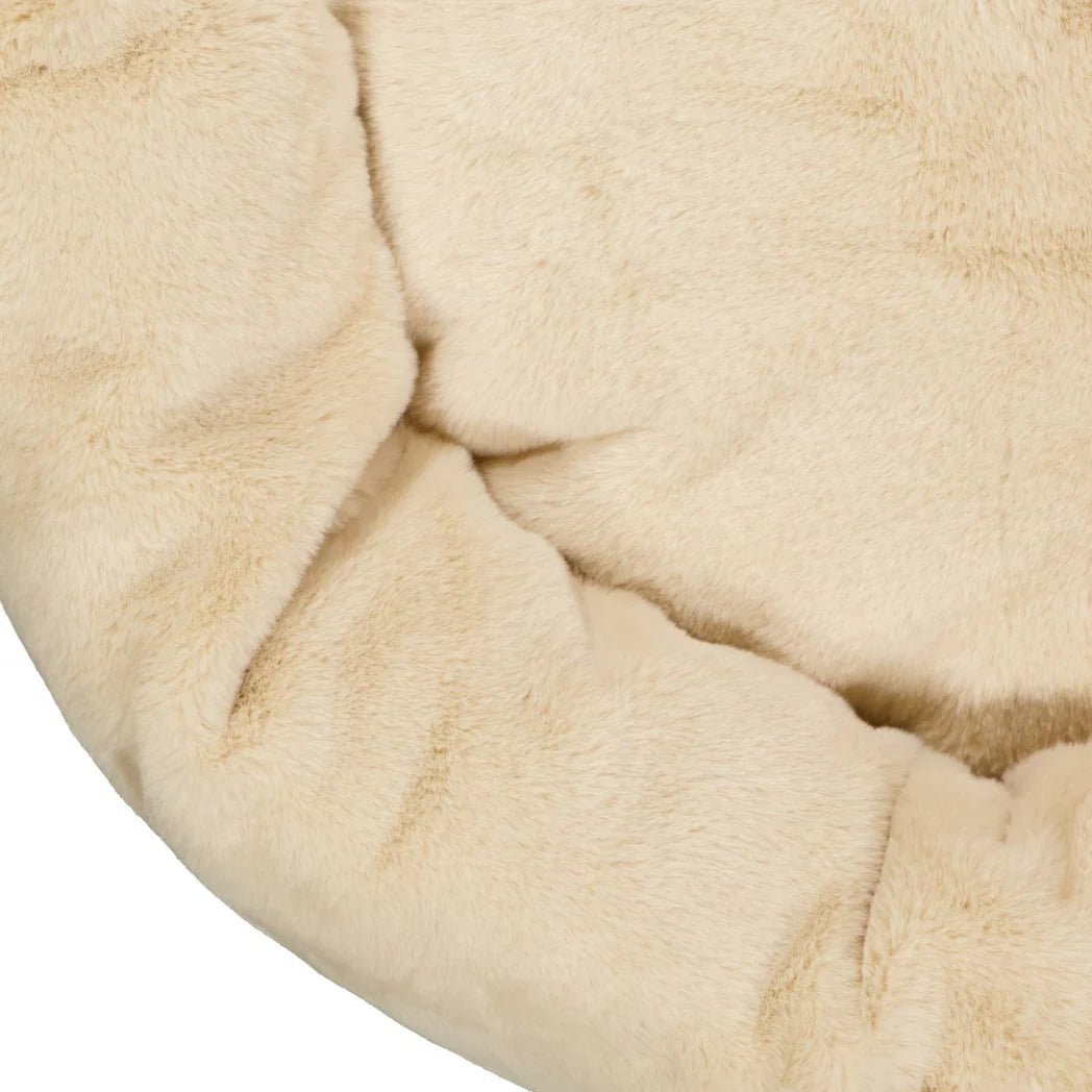 Luxury Plush Fur Dog Bed for Small Medium Large Dogs - Soft & Cozy Pet Bed with Removable Washable Cover - Perfect for Crates, Kennels & Home Use