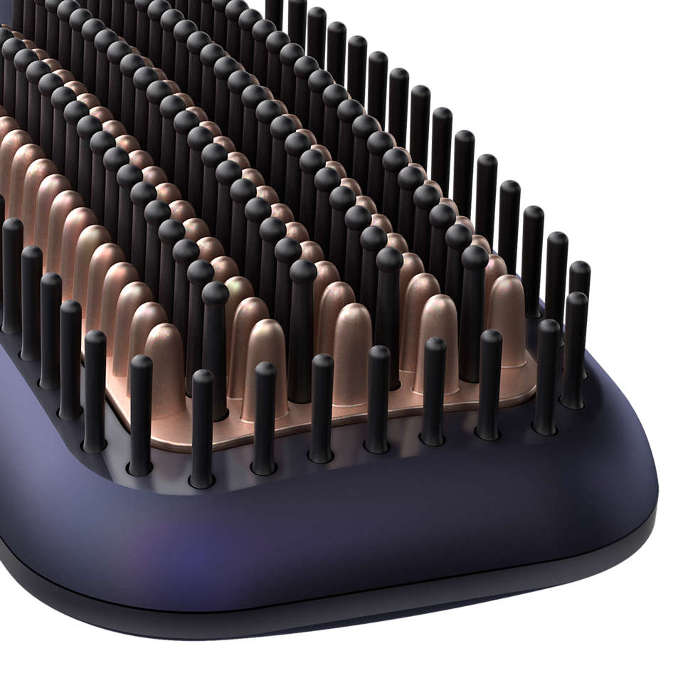 BHH885 Professional Heated Straightening Brush for Hair Styling - Fast Heat Up, Anti-Frizz & Smoothing - Perfect for Home Use, Travel & Salon Styling