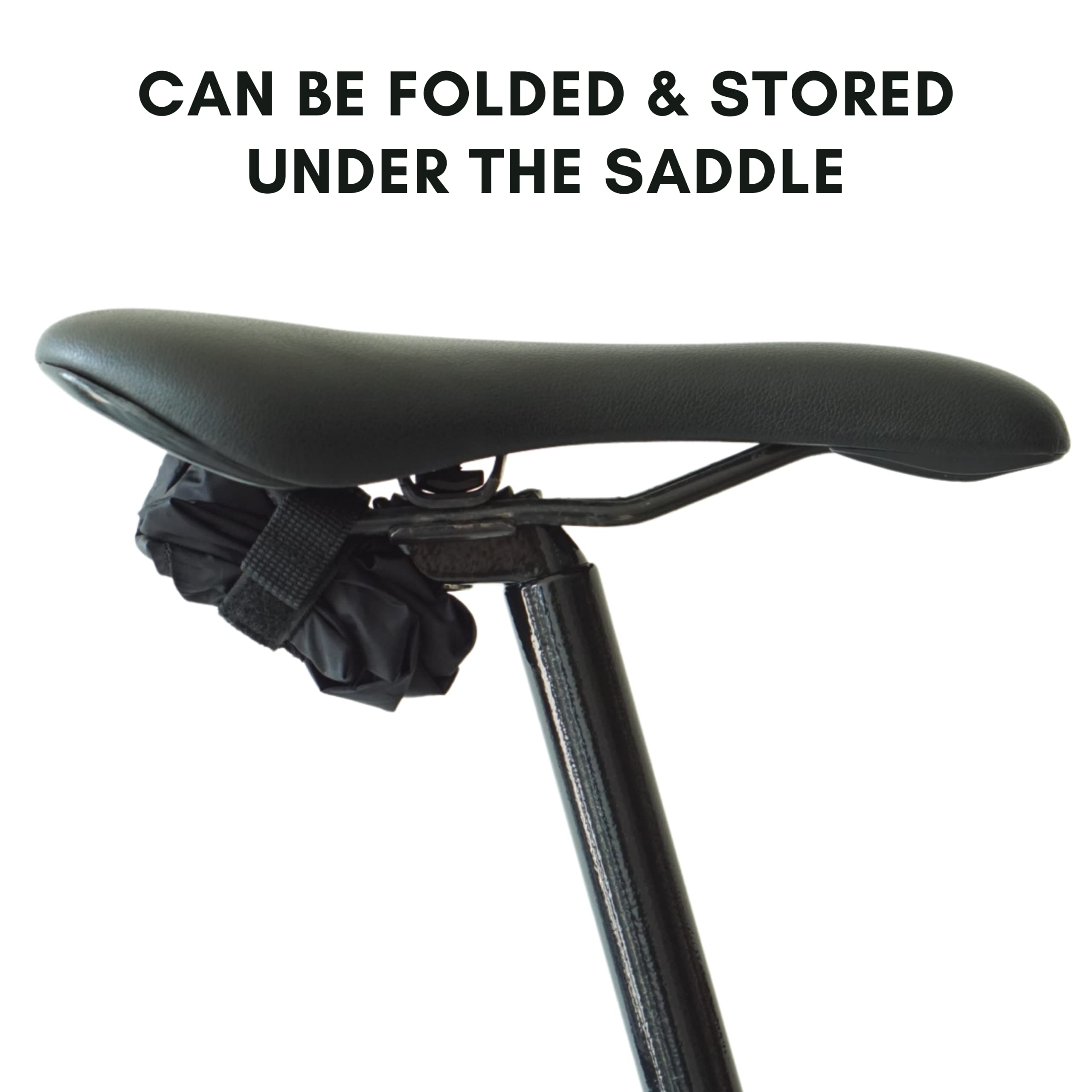 Waterproof Bike Seat Cover - Durable Water-Resistant Bicycle Saddle Protector for Car Rack Transport & Outdoor Cycling - Fits Up to Seatpost - Weatherproof Cycling Accessories for Rainy Days & Long-Distance Rides