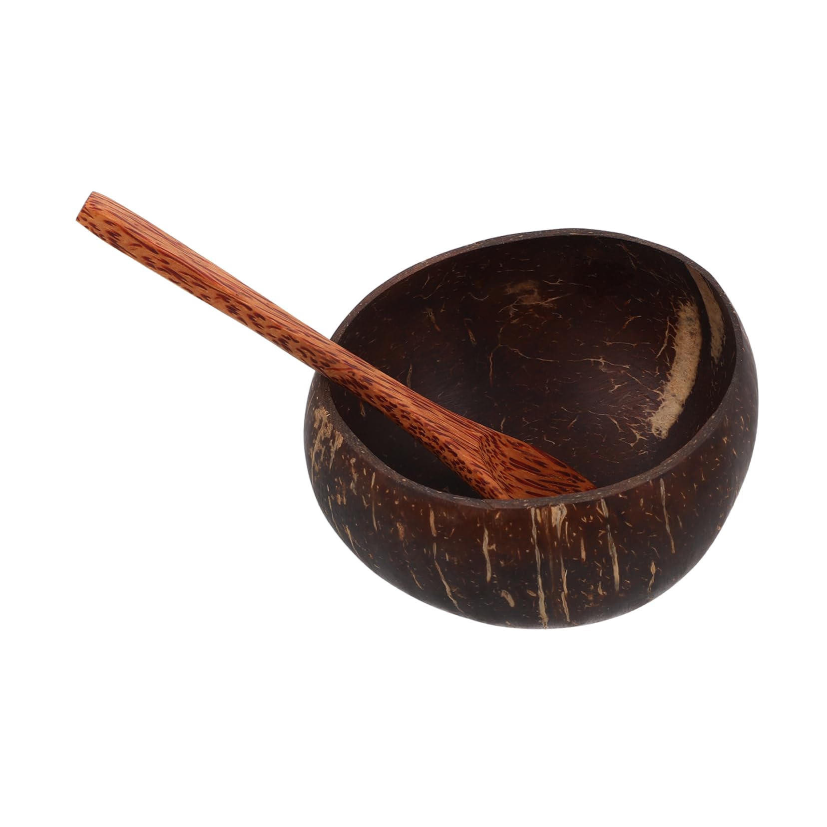 Organic Coconut Shell Facial Mask Bowl Set with Wooden Spatula - DIY Beauty Mixing Kit for Homemade Skincare & Spa Treatments - Perfect for Clay Masks, Face Scrubs & At-Home Facial Care