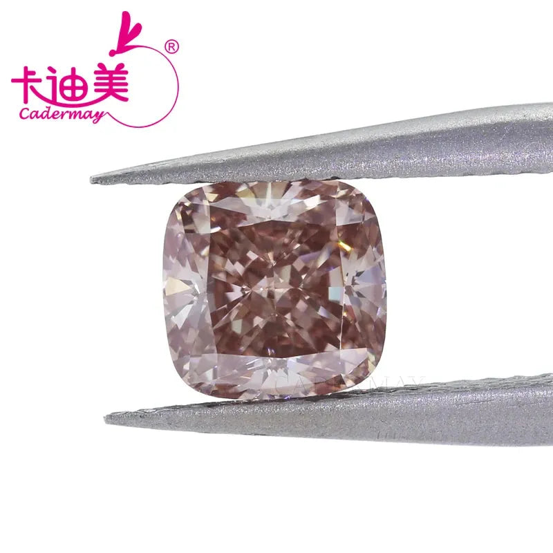 1.55CT Brown CVD Lab Grown Diamond Loose Stone - VVS1 Clarity, Cushion Shape EX Cut for Jewelry Making | Engagement Rings, Necklaces & Custom Designs