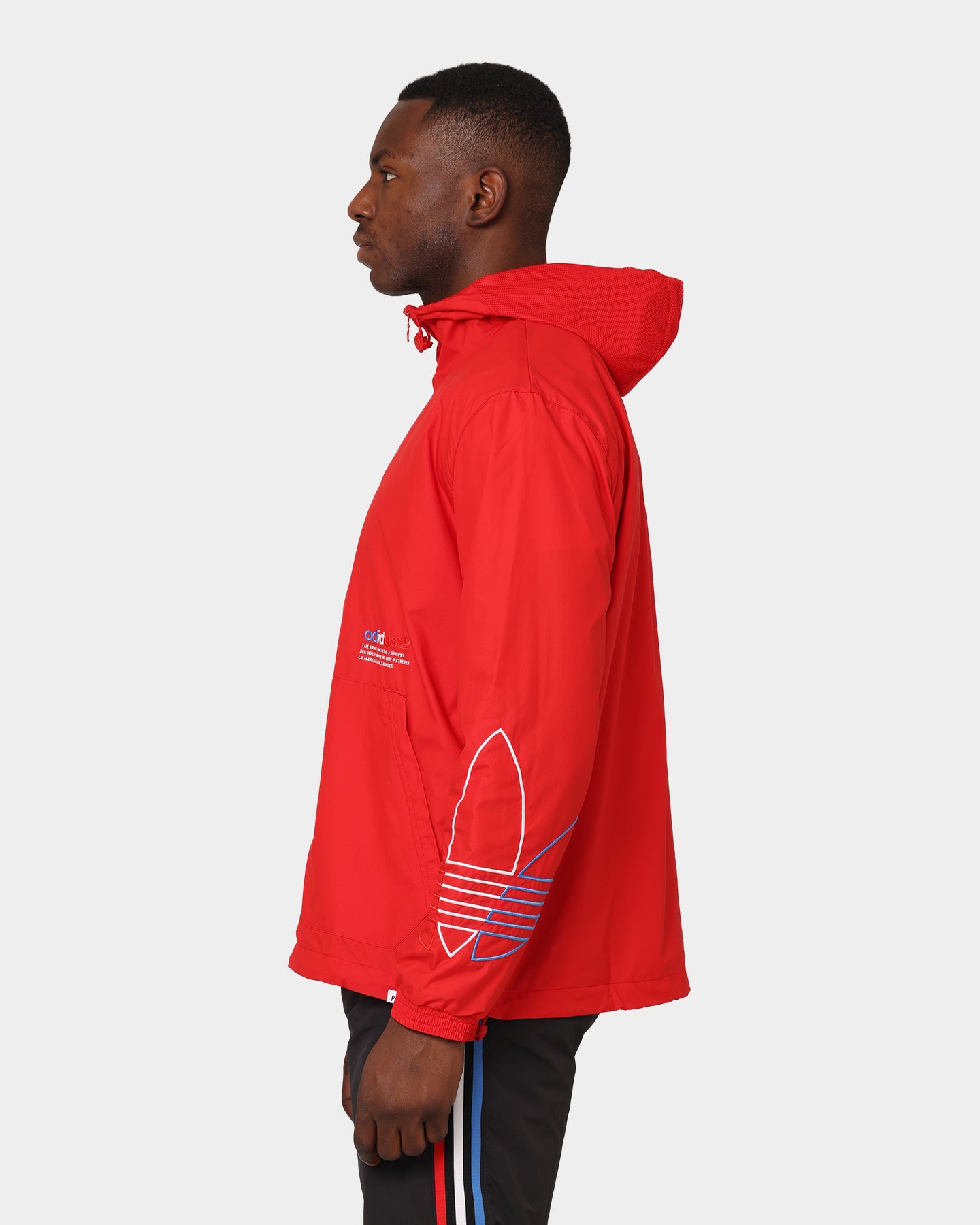 Adidas FTO Windbreaker Jacket - Lightweight & Water-Resistant Scarlet Red Running Jacket for Men - Perfect for Outdoor Sports & Casual Wear
