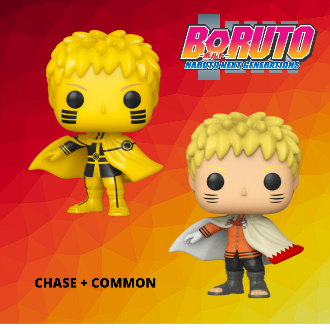 Funko Pop! Boruto Uzumaki Hokage Figure - Boruto Next Generations Anime Collectible [Chase + Common] - Perfect for Anime Fans, Gift for Naruto Lovers, Office & Home Decor