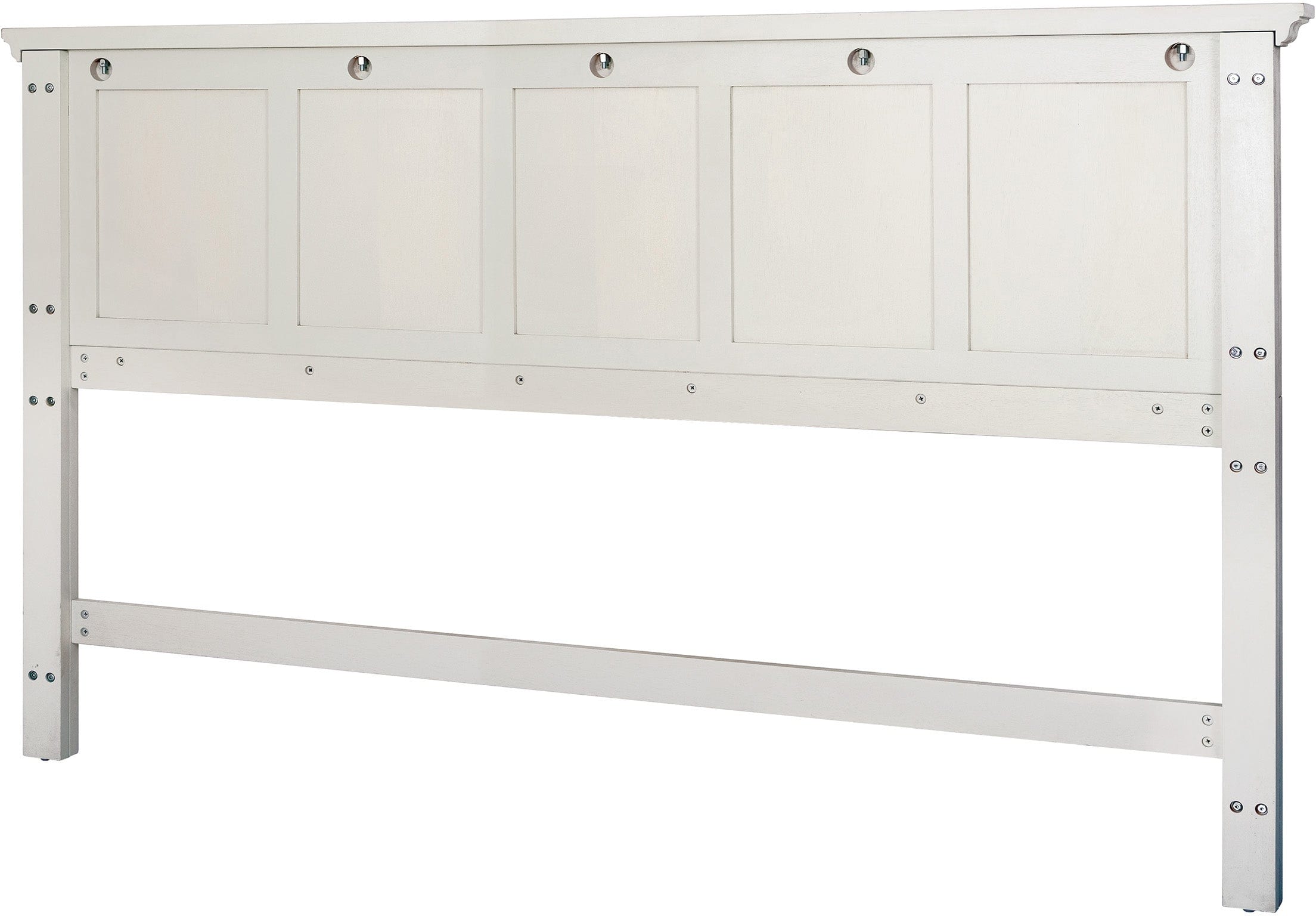 Office Star Farmhouse Basics King Bed Headboard [BP 4215 301W] - Rustic Wooden Headboard for Master Bedroom, Guest Room & Farmhouse Decor