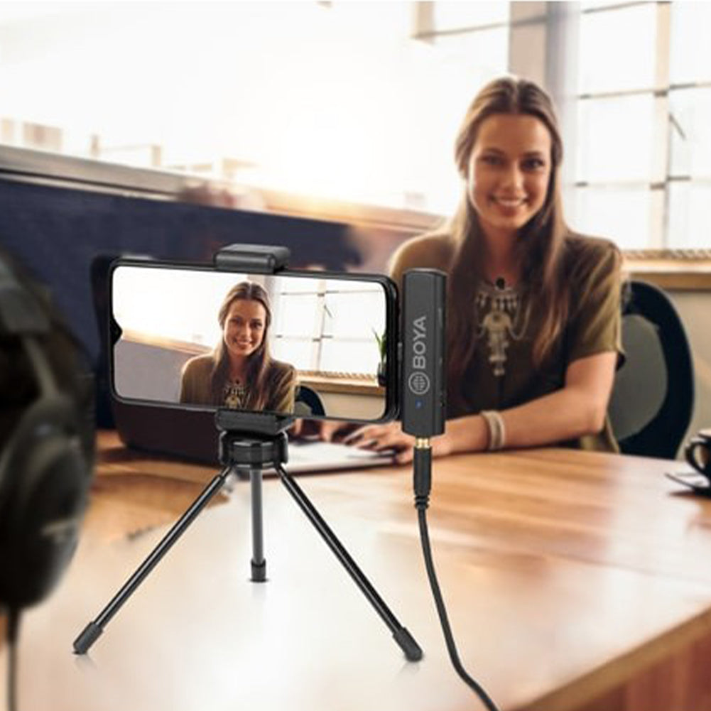 Boya BY WM4 Pro K5 Wireless Lavalier Microphone System - Compatible with Android & USB-C Devices | Ideal for Vlogging, Live Streaming & Interviews (Demo Stock)