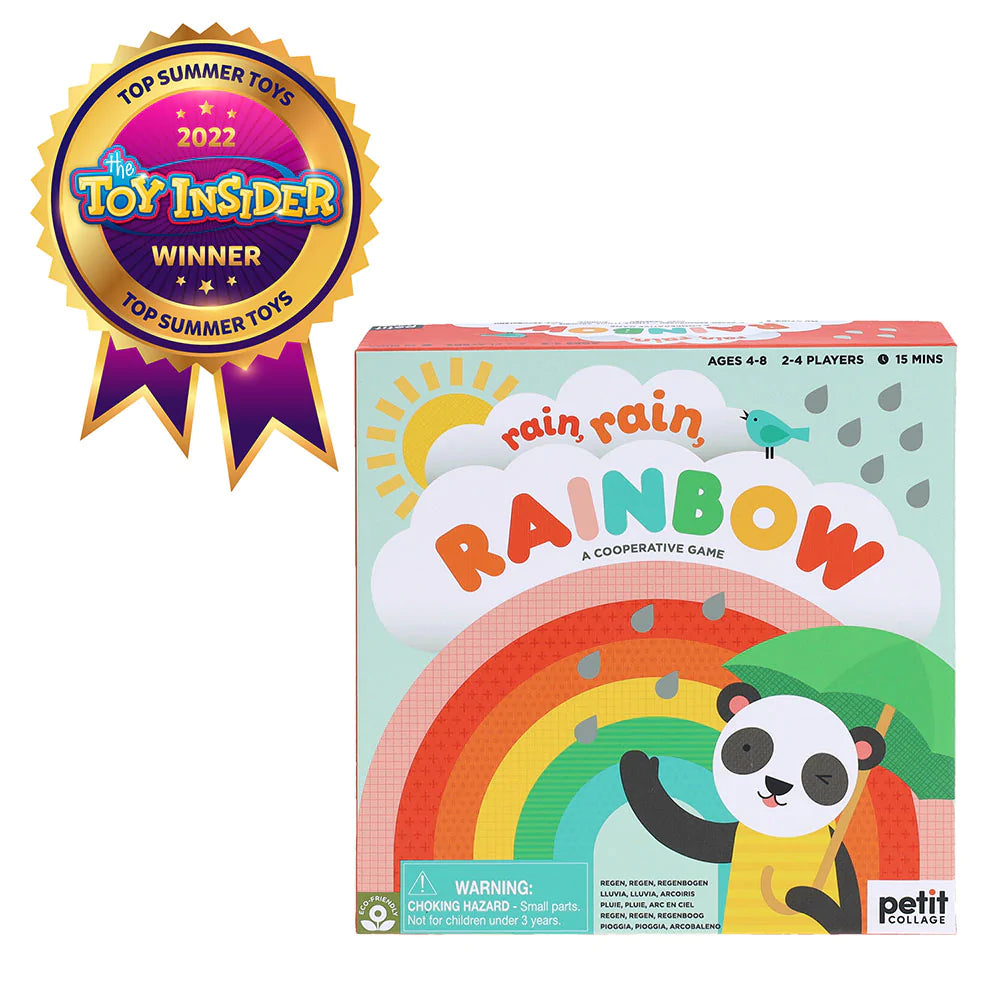 Rain, Rain Rainbow Cooperative Board Game for Kids - Fun Family & Classroom Educational Activity for Preschoolers & Toddlers | Perfect for Indoor Play, Birthday Parties & Group Learning
