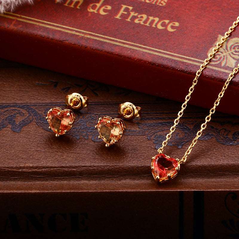14K Gold Tourmaline Heart Pendant Necklace for Women - Elegant Jewelry Gift for Valentine's Day, Anniversary & Birthday | Perfect for Romantic Occasions & Special Events