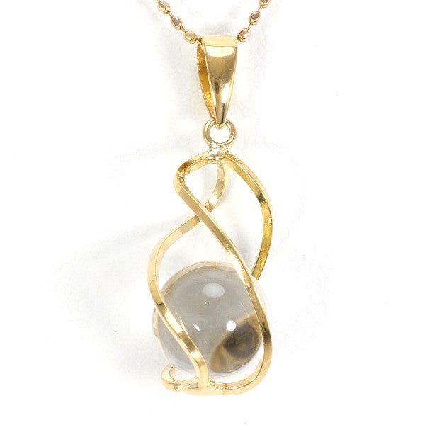 18K Yellow Gold Quartz Necklace for Women - Elegant & Durable Jewelry Gift for Birthday, Anniversary & Special Occasions