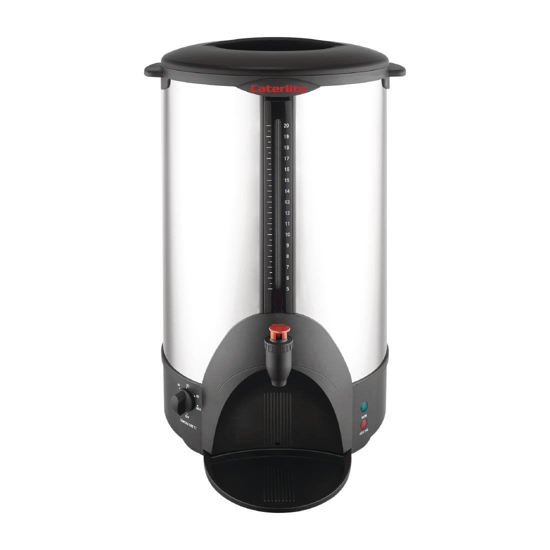 Caterlite 20L Electric Water Boiler - Commercial Hot Water Dispenser for Coffee Shops, Restaurants & Offices